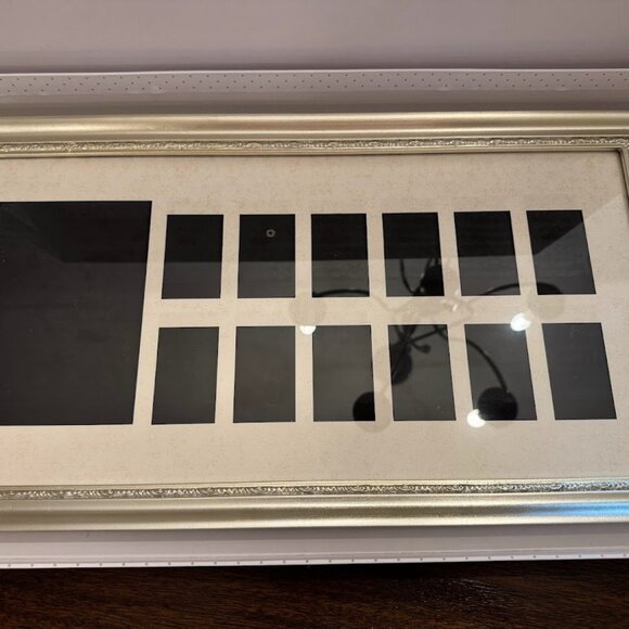 Pottery Barn Kids Other - Pottery Barn Kids Silver Leaf Baby's First Year Easel Style Frame